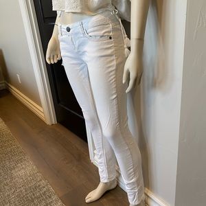 Skinny white jeans